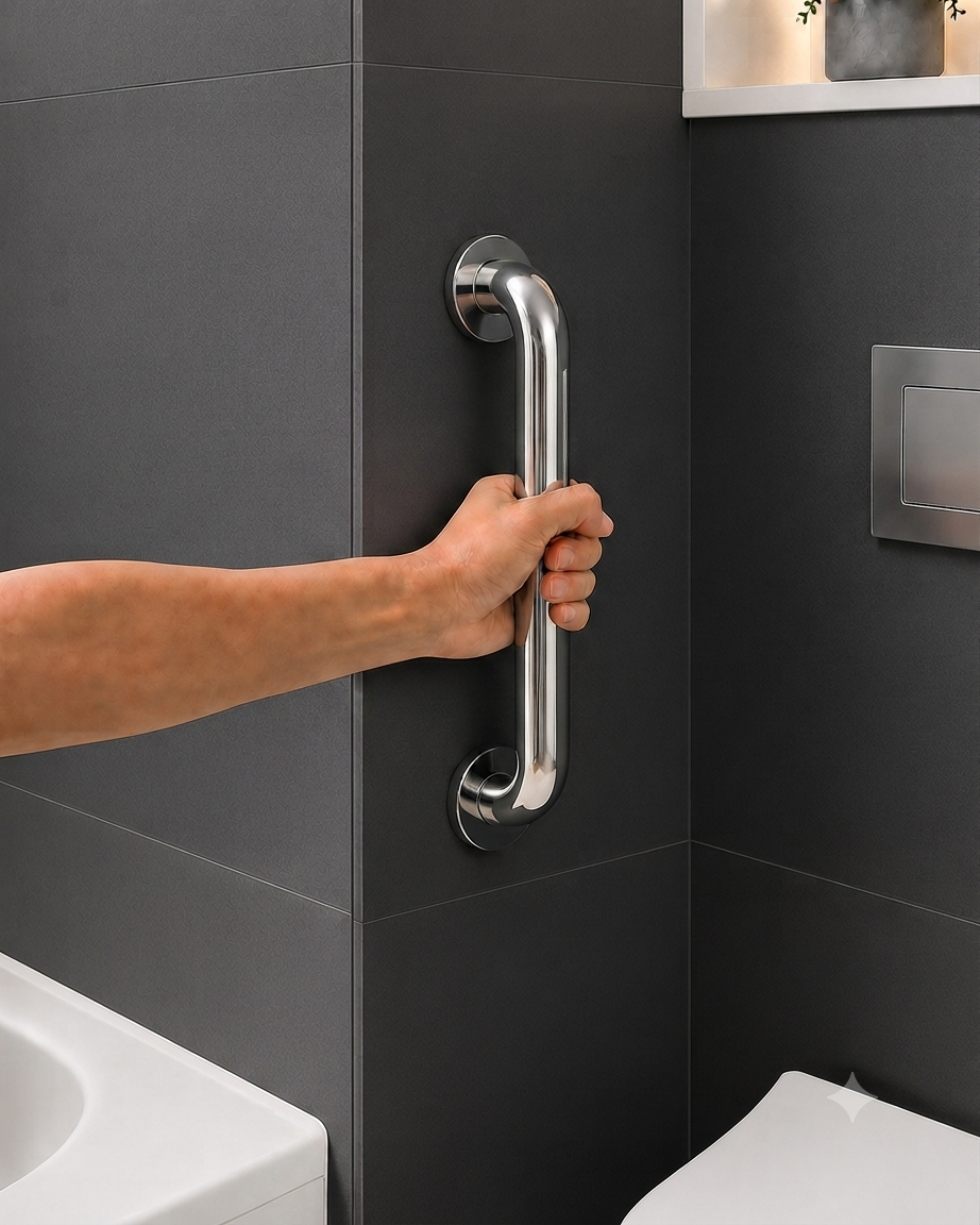 Shiny Bathroom Grab Bar 32mm