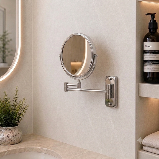 Hard Chrome Double-Sided Mirror (SQUARE)