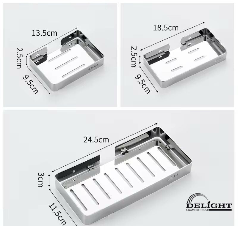 حامل صابون رمادي