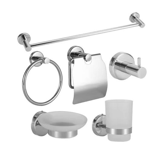 قطع اكسسوارات الحمام فضة 93