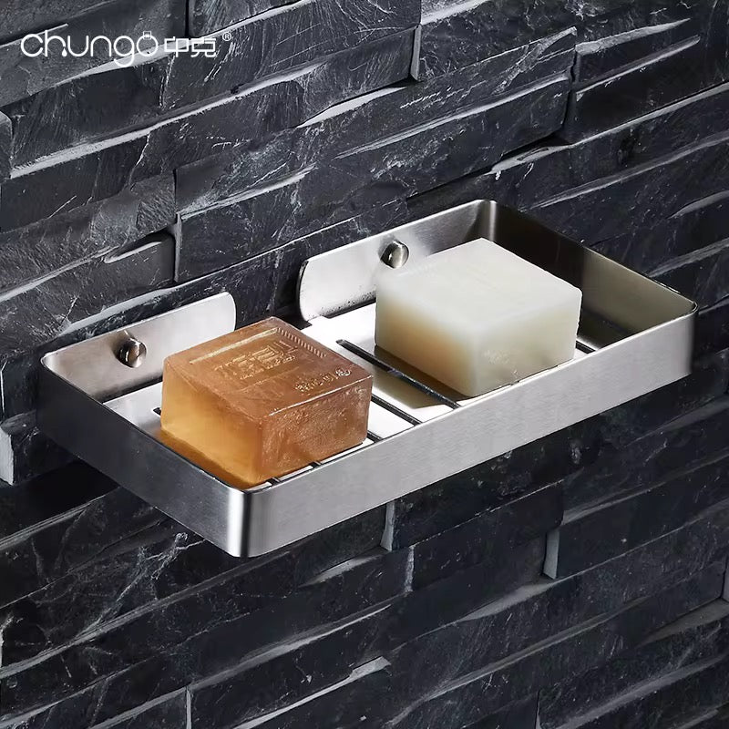 حامل صابون رمادي