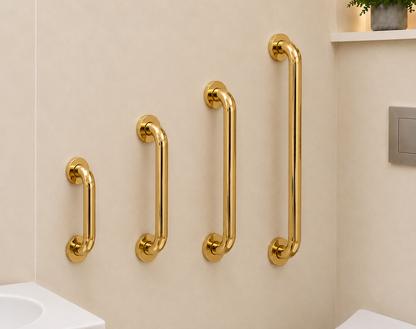 Gold Bathroom Grab Bar 25mm