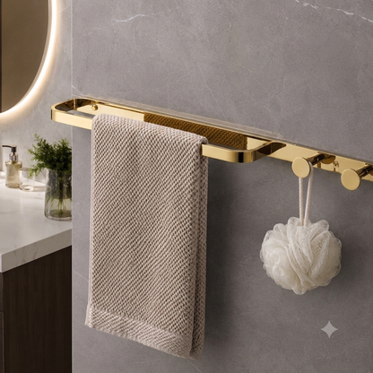 Delight Stainless Steel 304 Towel Bar & Hooks /121