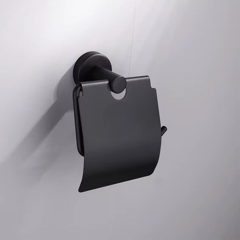 قطع إكسسوارات الحمام 93 لون أسود