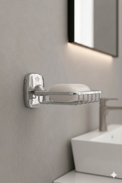 Delight Bathroom Accessories Set 116 silver color