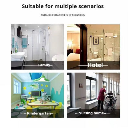 مقبض حوض الاستحمام باللون الأسود 