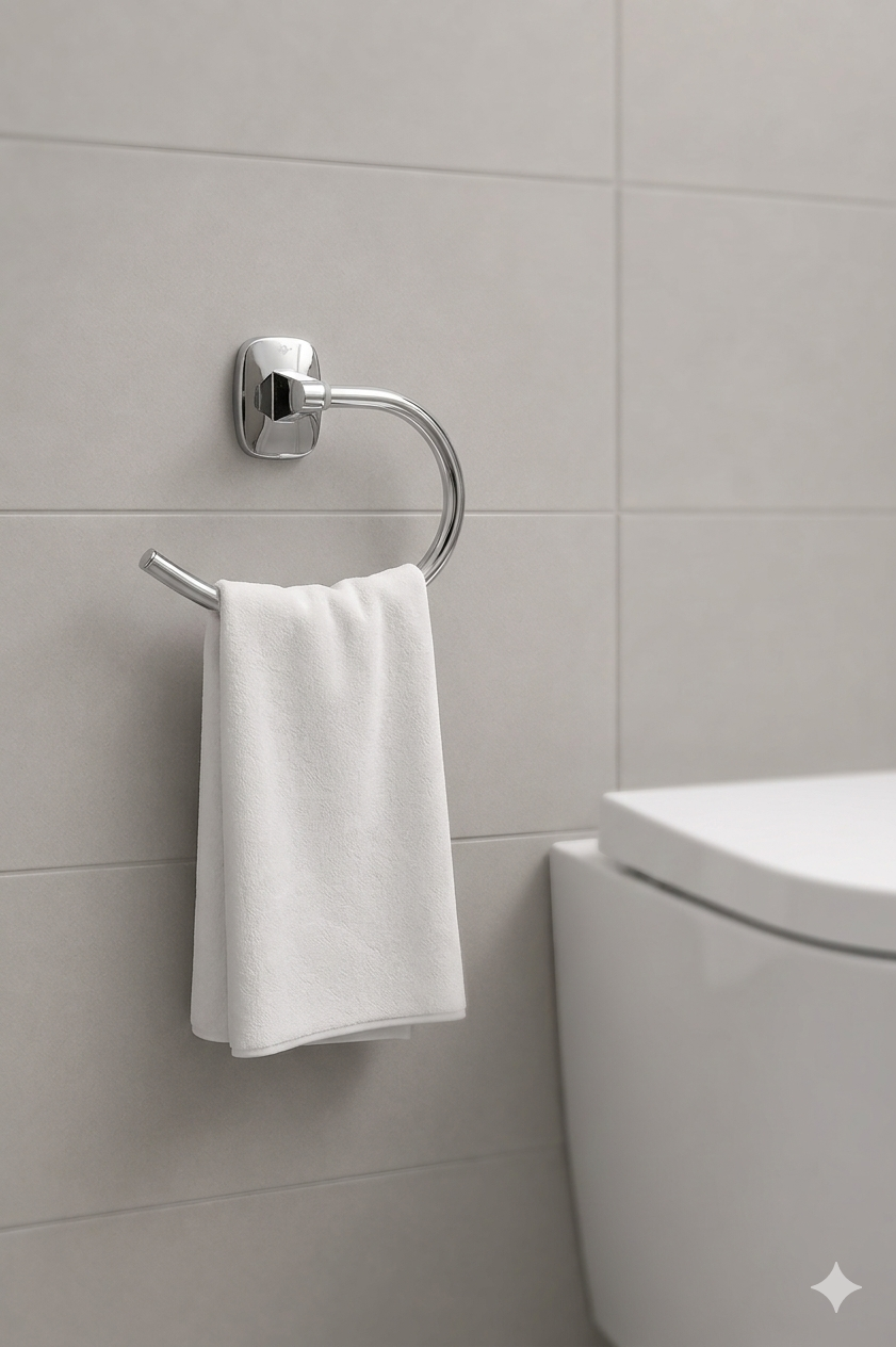 Delight Bathroom Accessories Set 116 silver color