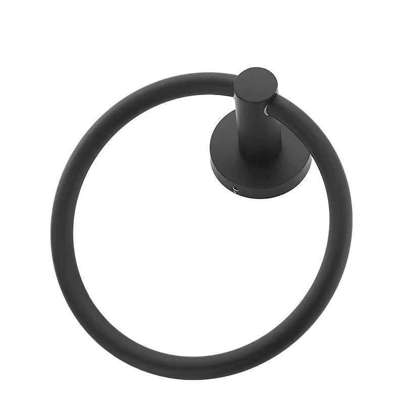 قطع إكسسوارات الحمام 93 لون أسود