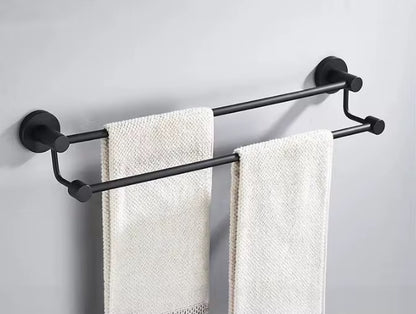 قطع إكسسوارات الحمام 93 لون أسود