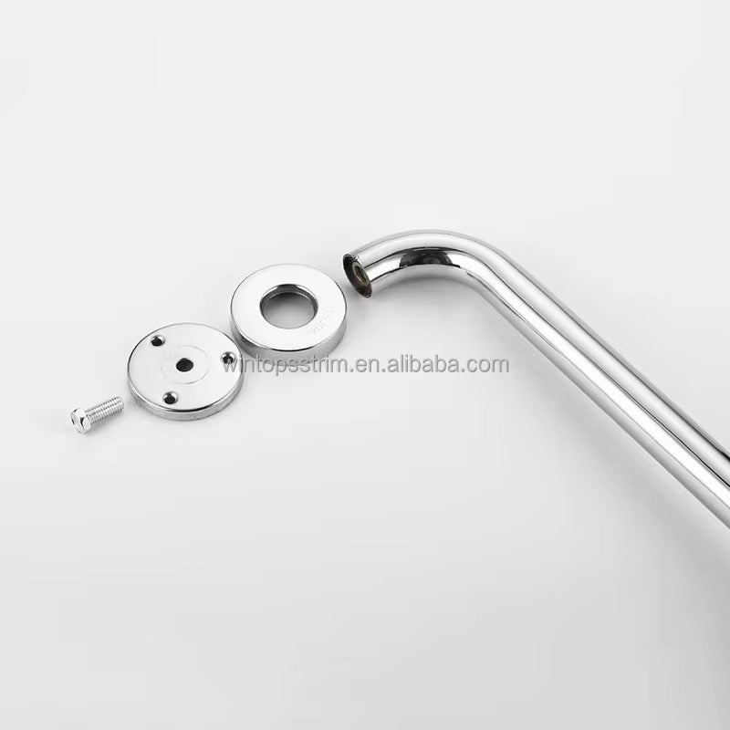 مقبض حوض الاستحمام فضي 