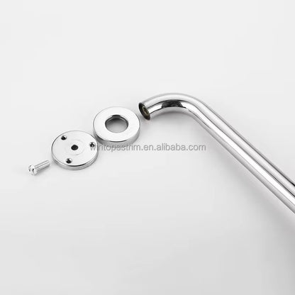 مقبض حوض الاستحمام فضي 