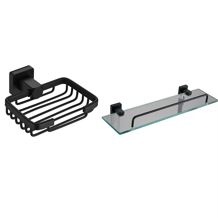 إكسسوارات الحمام 89 قطعة سوداء