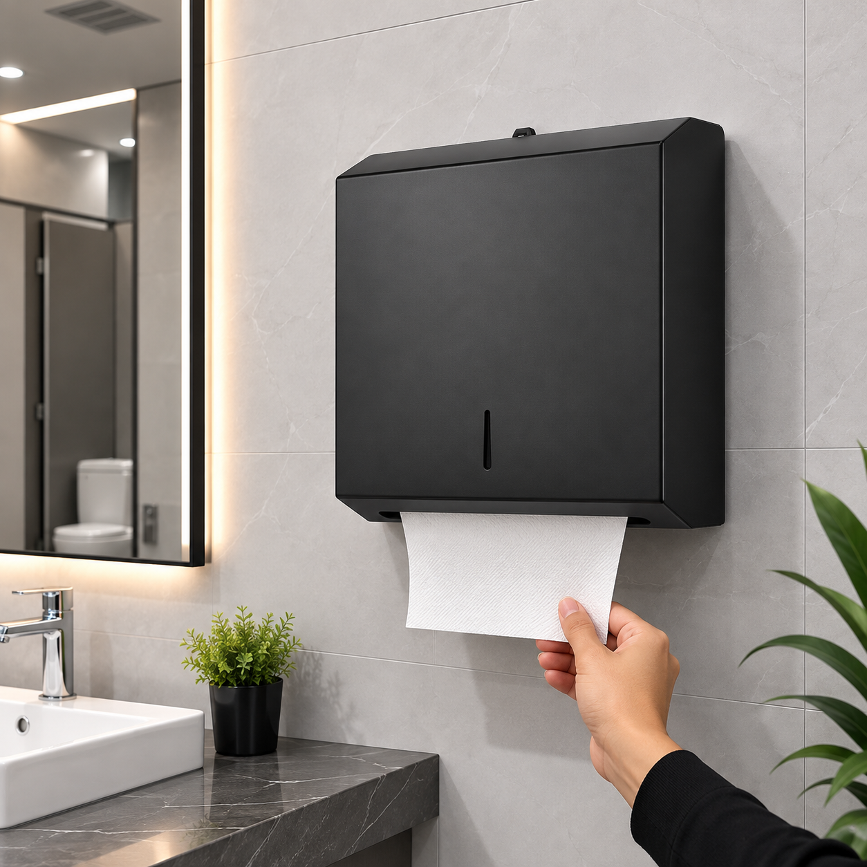 open square sheet black