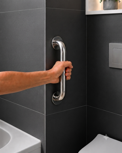 Shiny Bathroom Grab Bar 32mm