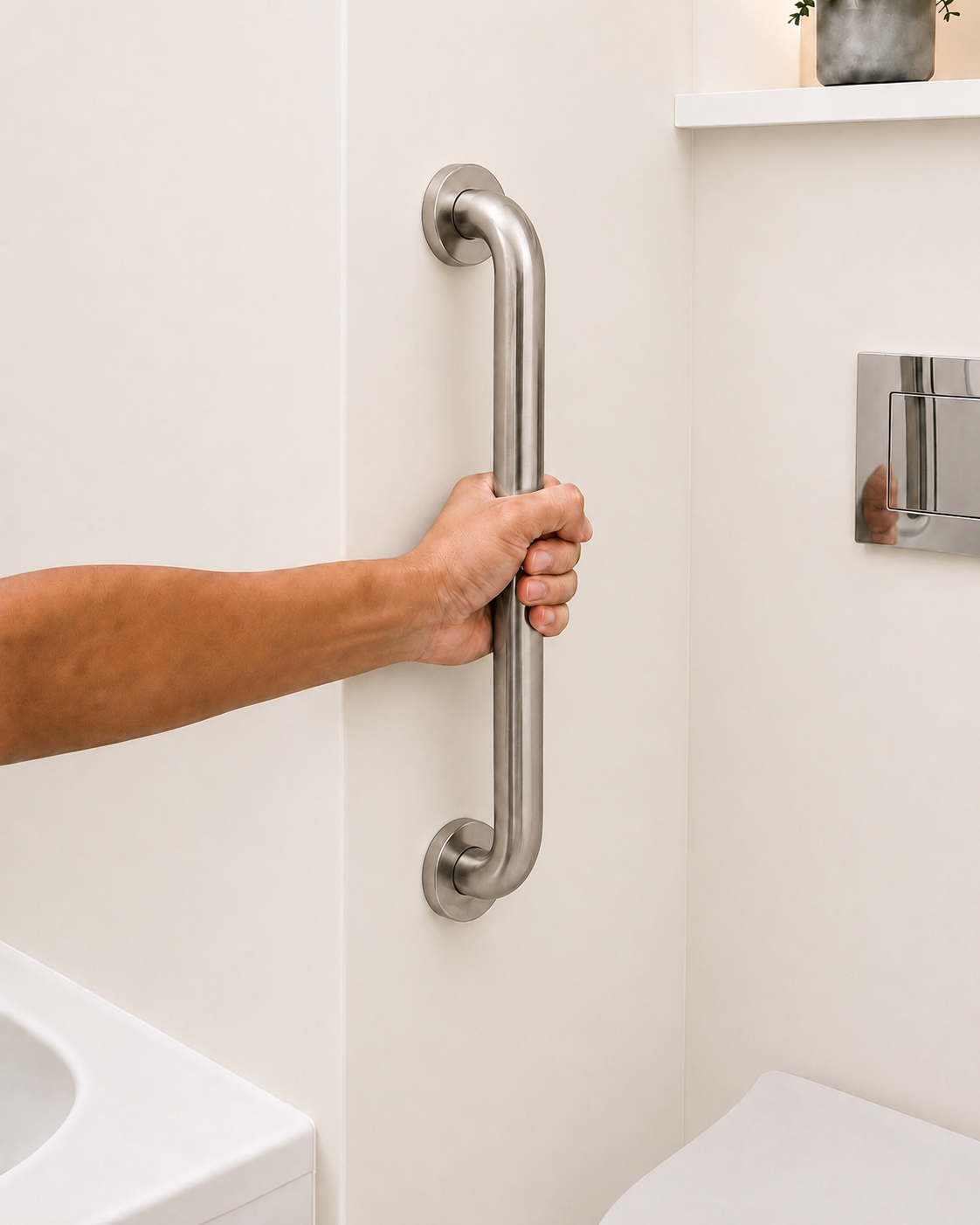 Matte Bathroom Grab Bar 25 mm