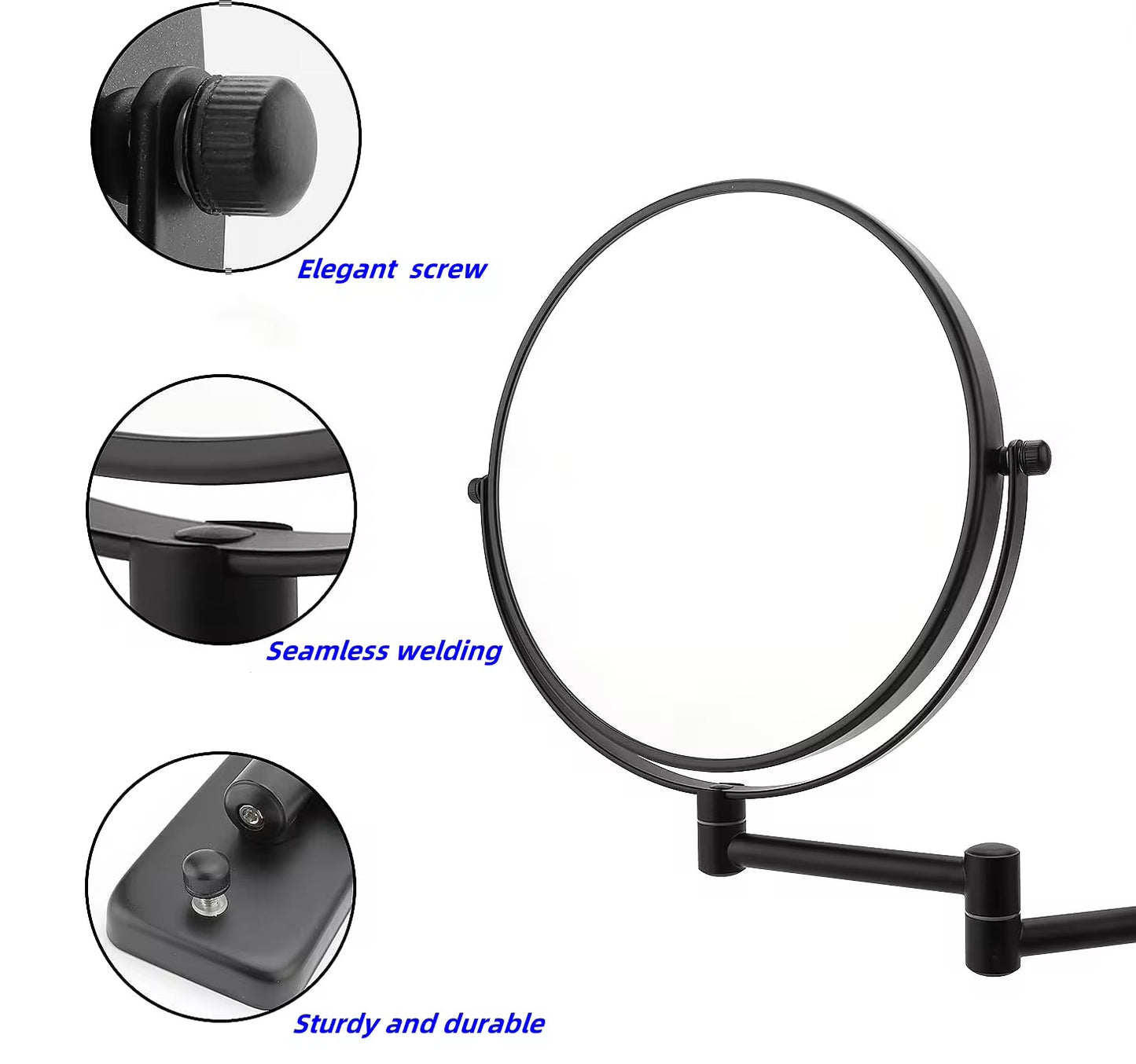 مرآة معدنية مربعة