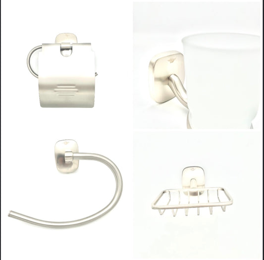 قطع اكسسوارات الحمام 116 رمادي