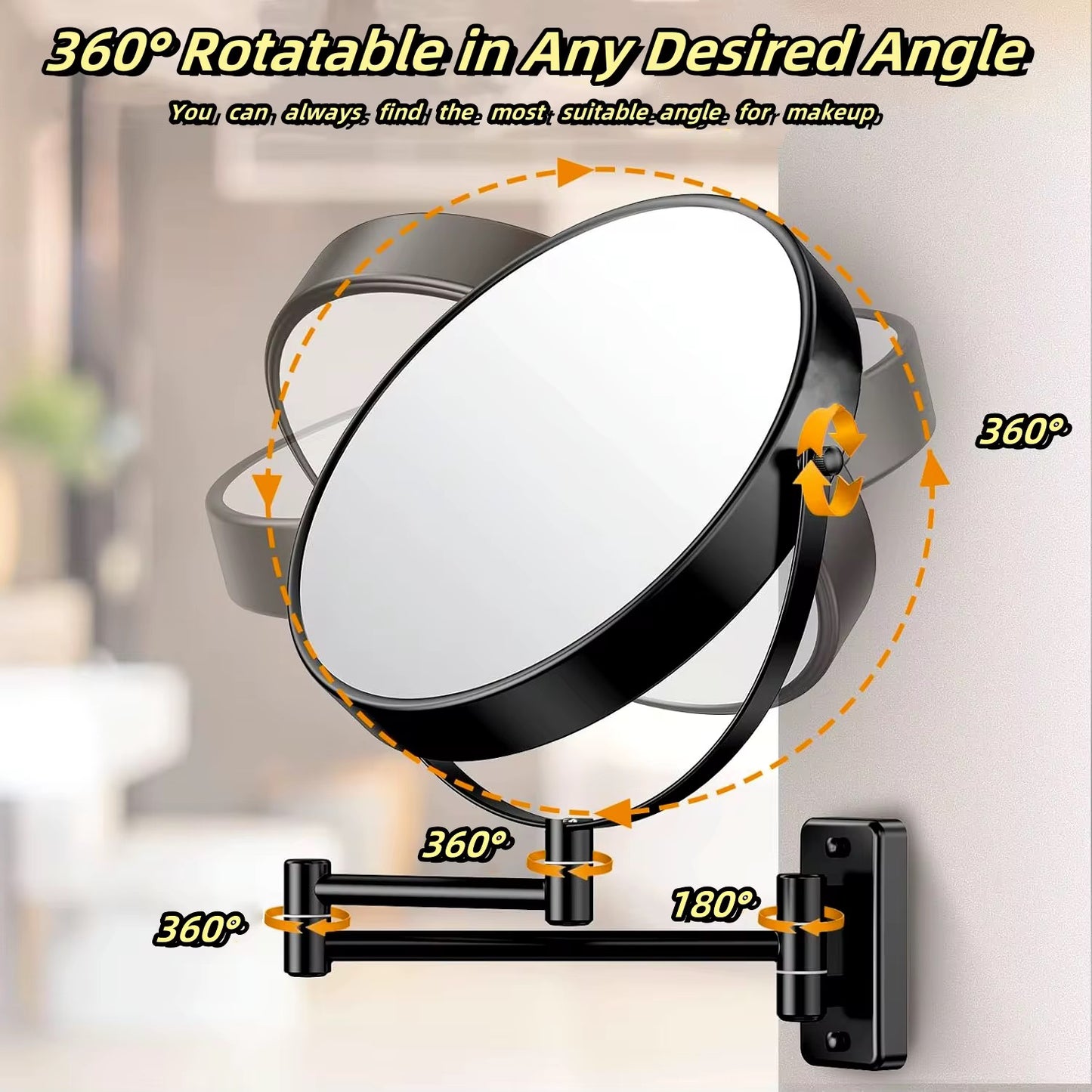 مرآة معدنية مربعة