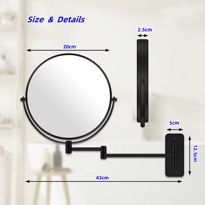 مرآة معدنية مربعة