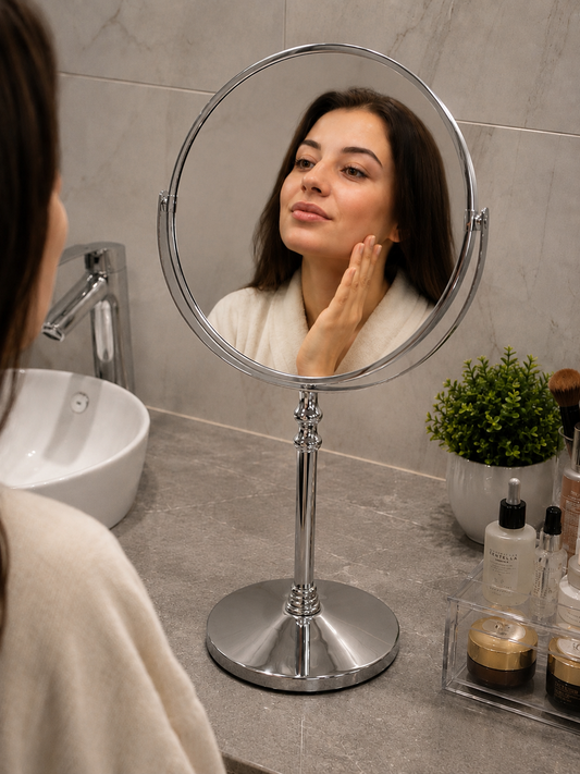 Mirror stand E2 silver