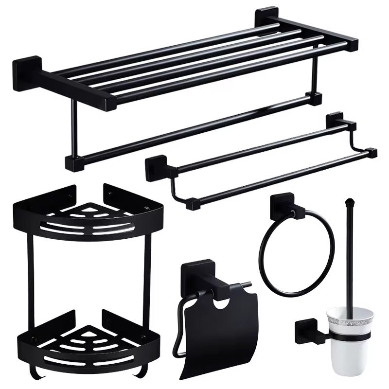 إكسسوارات الحمام 89 قطعة سوداء