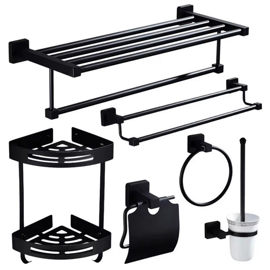 إكسسوارات الحمام 89 قطعة سوداء