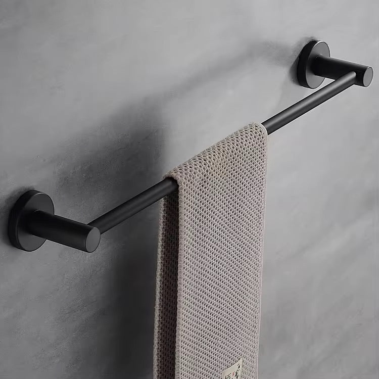 قطع إكسسوارات الحمام 93 لون أسود