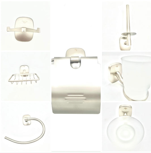 قطع اكسسوارات الحمام 116 رمادي