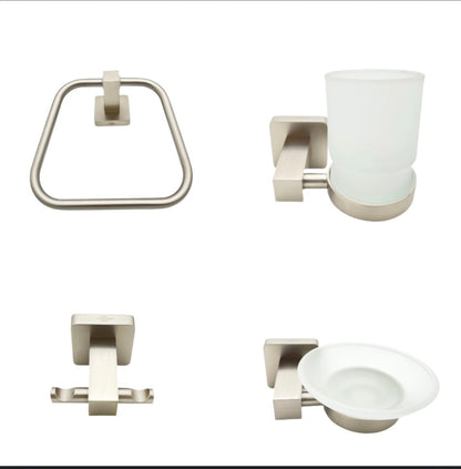 قطع اكسسوارات الحمام 89 رمادي