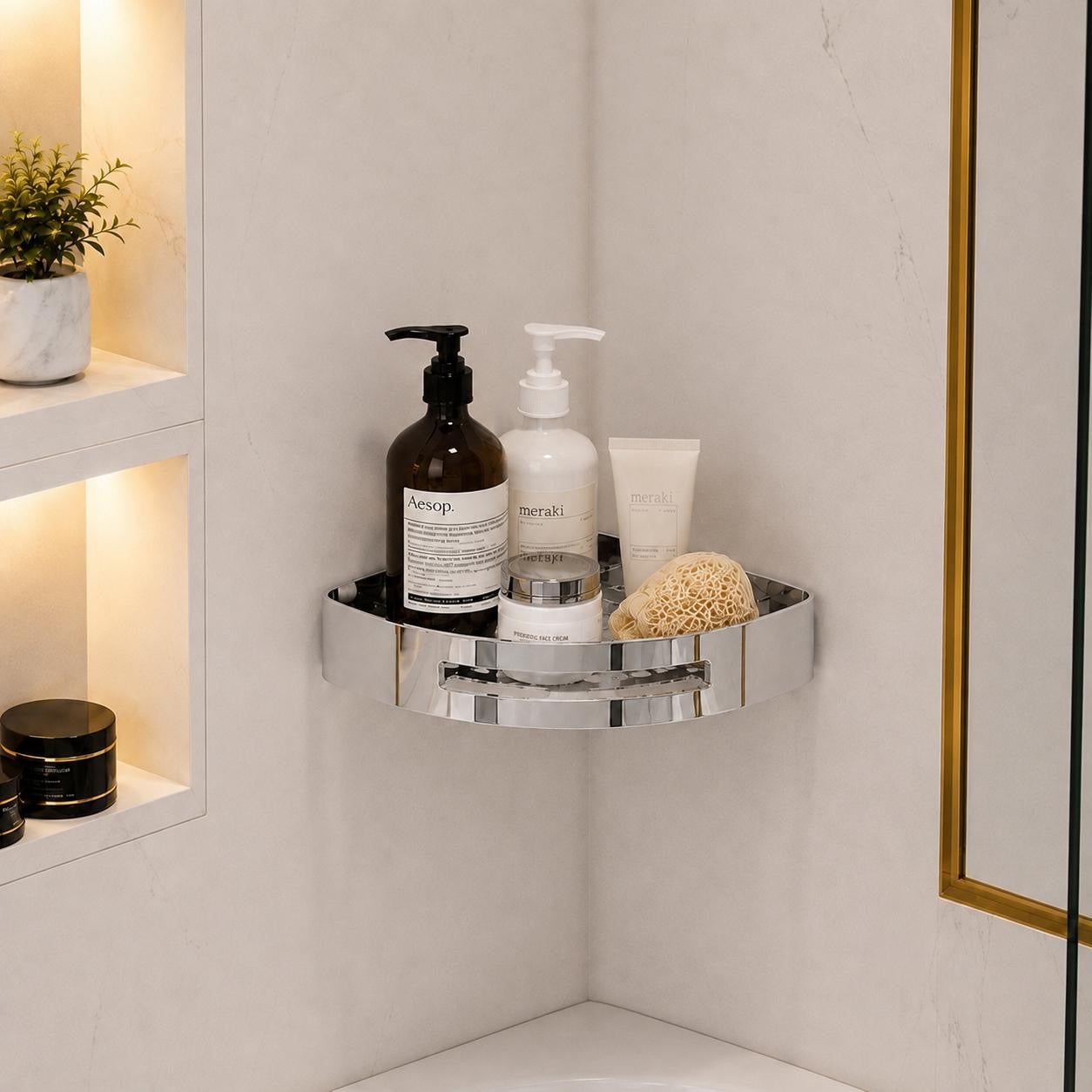 Bathroom corner 203 silver