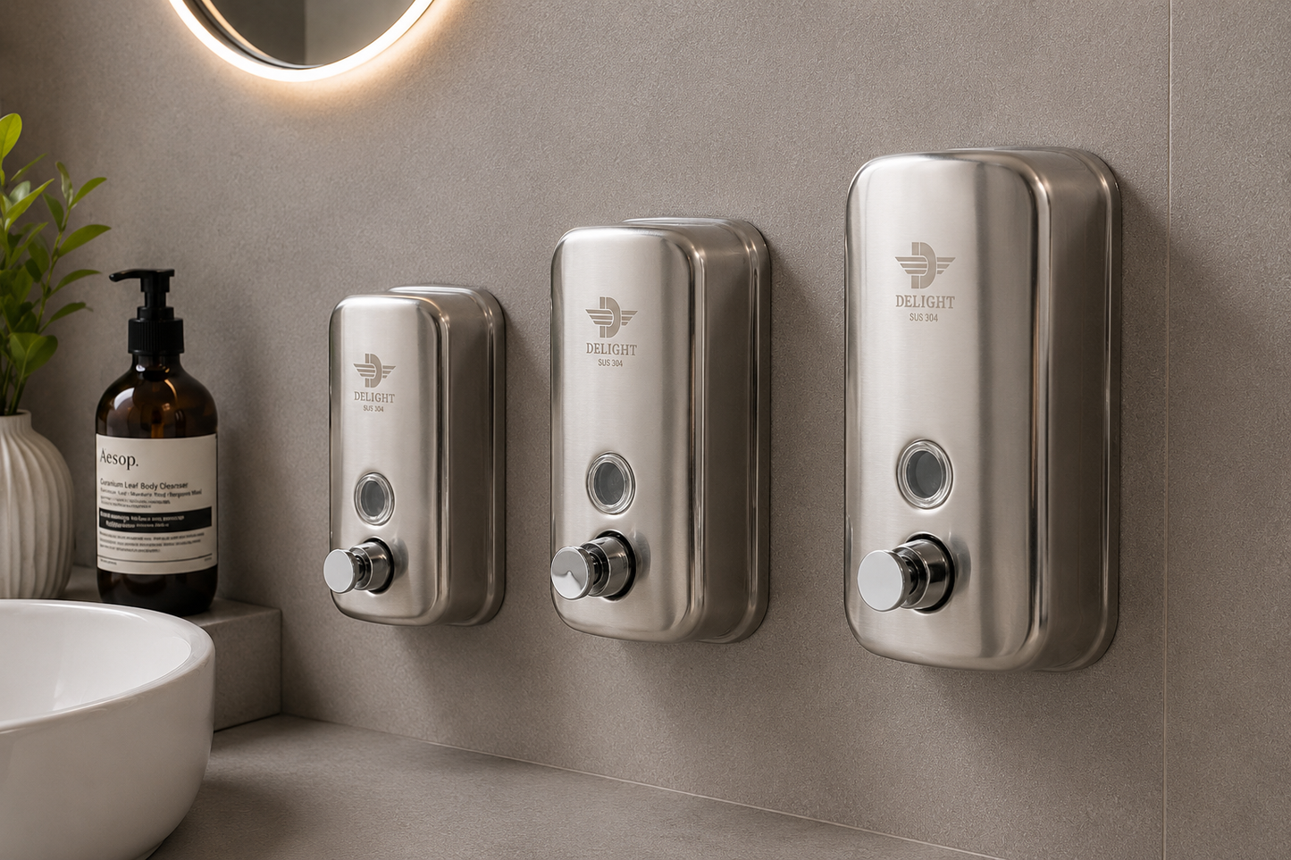 Shampoo Dispenser 601 silver