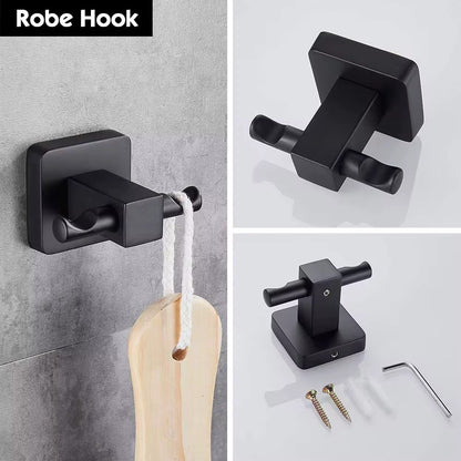 إكسسوارات الحمام 89 قطعة سوداء