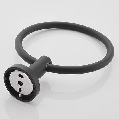 قطع إكسسوارات الحمام 93 لون أسود