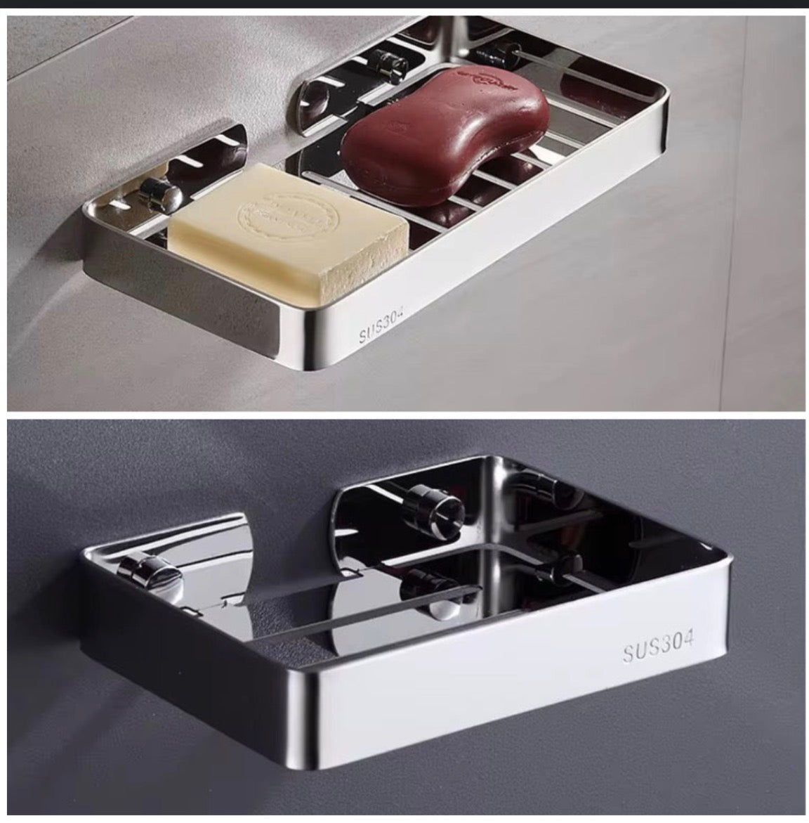 حامل صابون 01 فضي