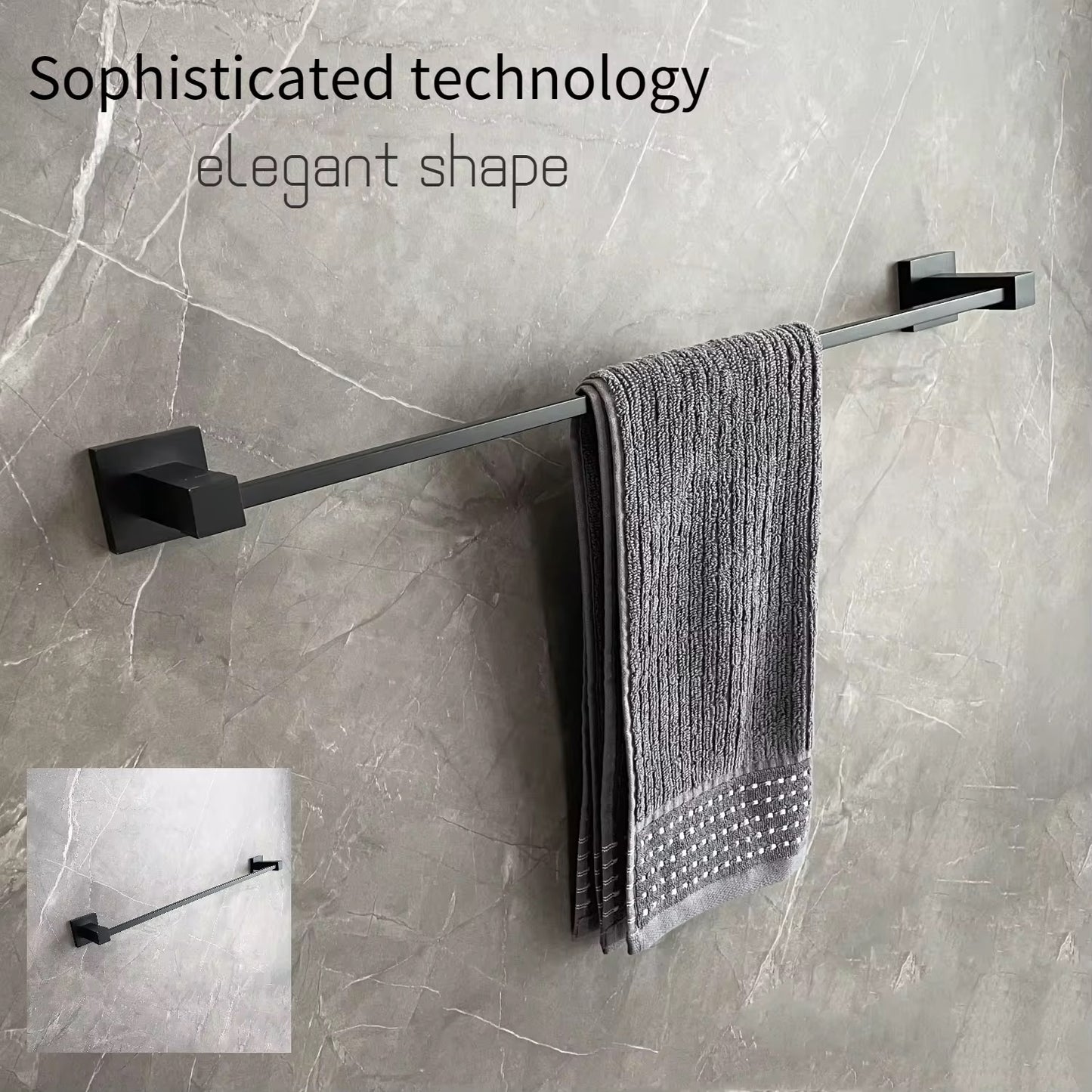 إكسسوارات الحمام 89 قطعة سوداء