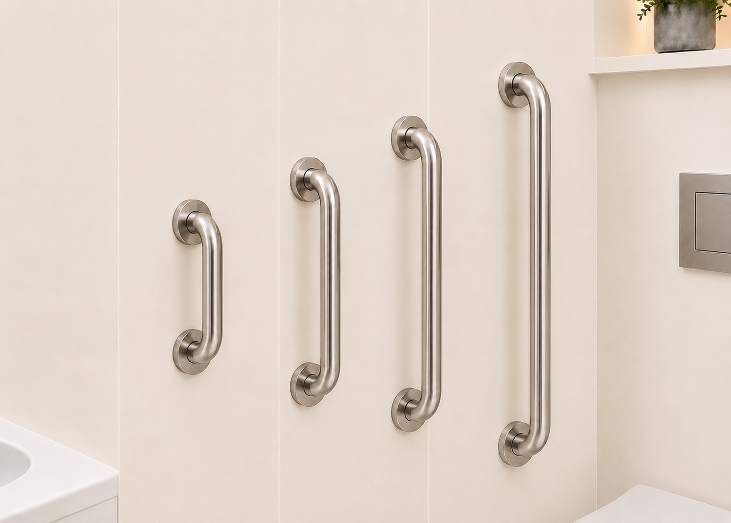 Matte Bathroom Grab Bar 25 mm
