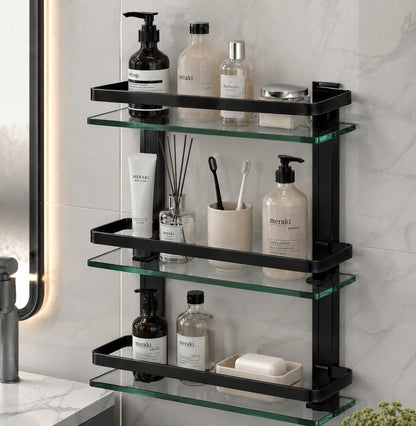 Shower corner glass K1 black