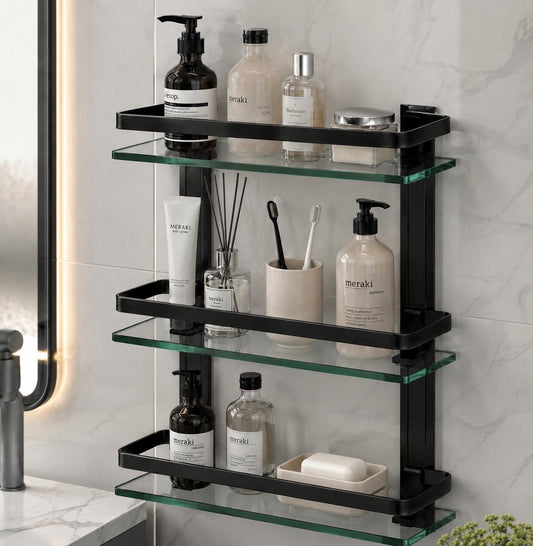 Shower corner glass K1 black
