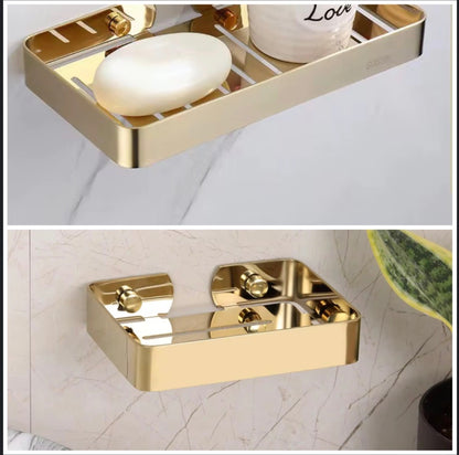 حامل صابون ذهبي