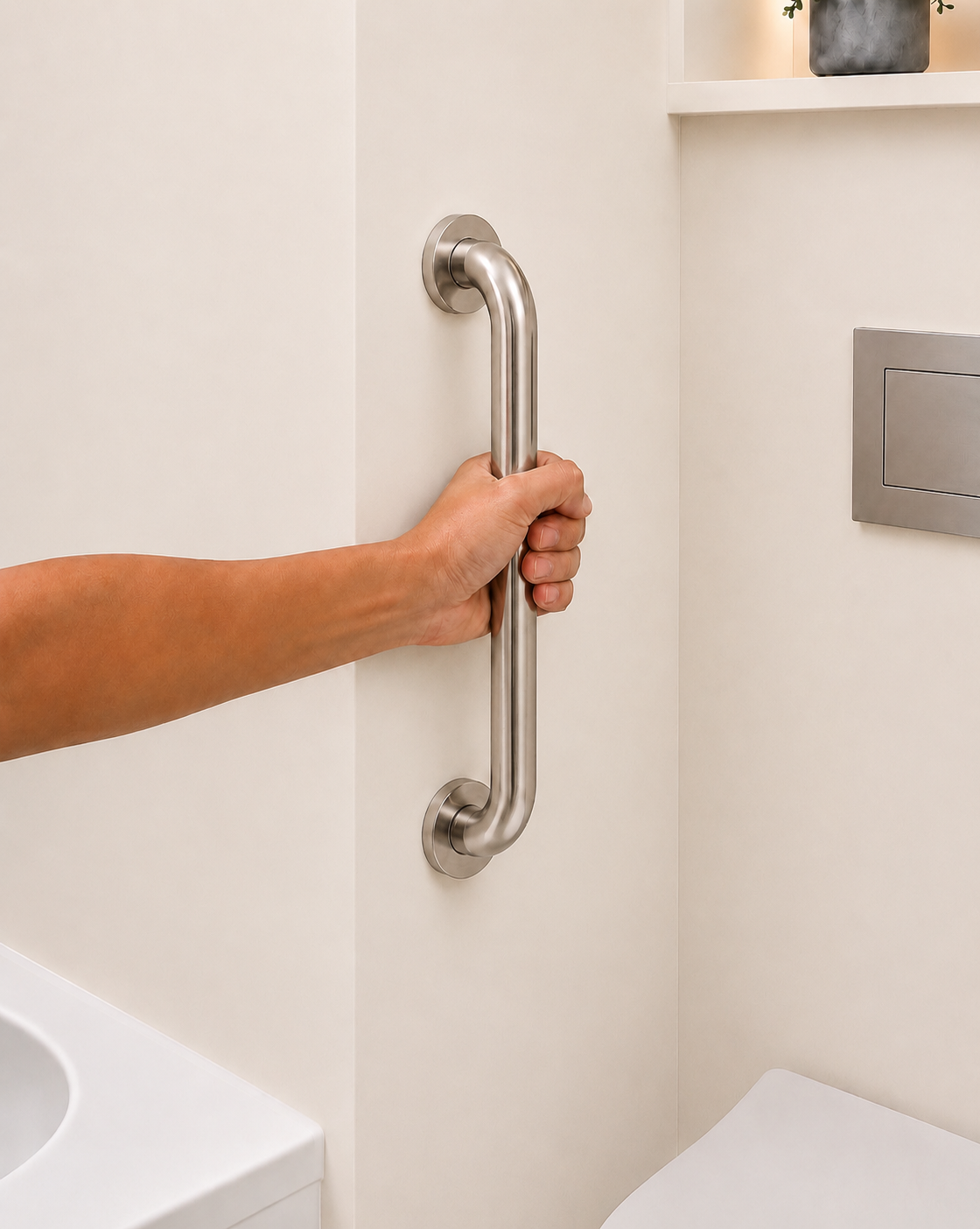 Matte Bathroom Grab Bar 25 mm