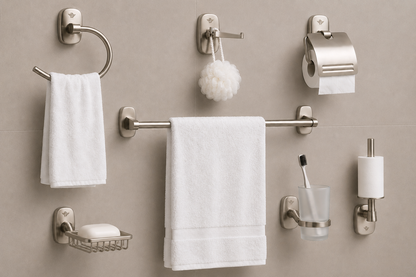 Delight Bathroom Accessories Set 116 gray color