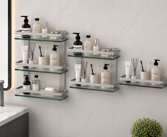 Shower corner glass K1 silver