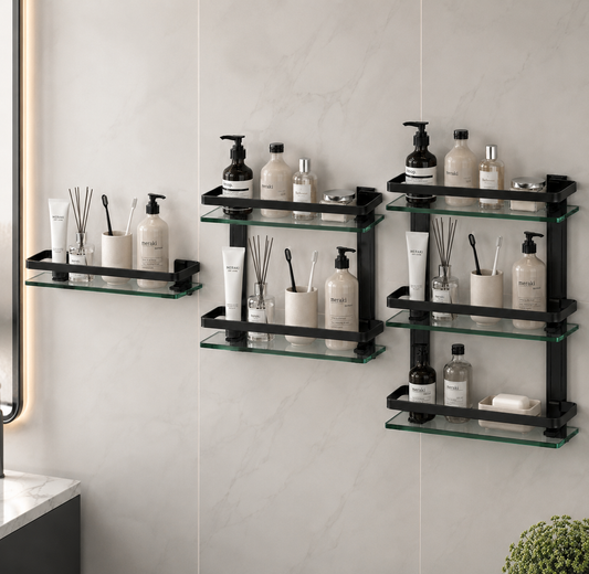 Shower corner glass K1 black