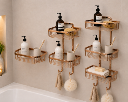 Bathroom corner 35 rose gold