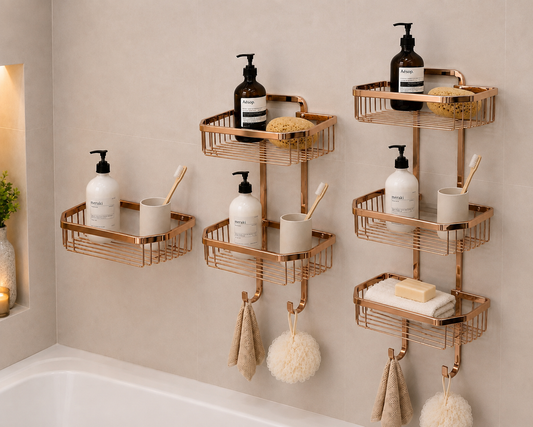 Bathroom corner 35 rose gold