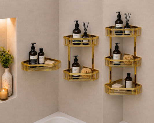 Bathroom corner 33 gold