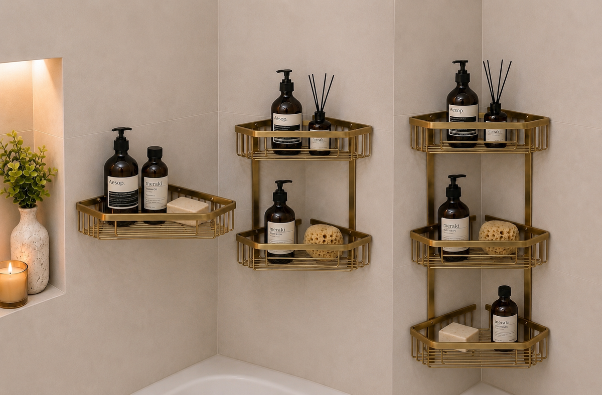 Bathroom corner 33 bronze