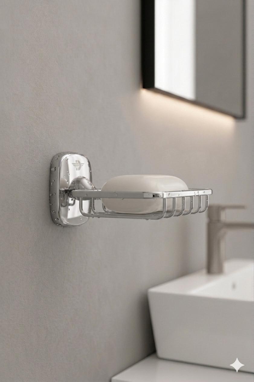 Delight Bathroom Accessories Set 116 silver color