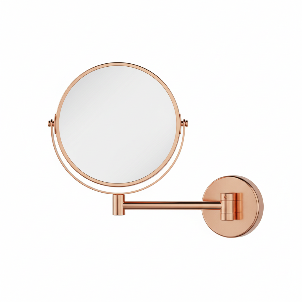 Delight Hard Chrome Mirror - Deep Rose Gold