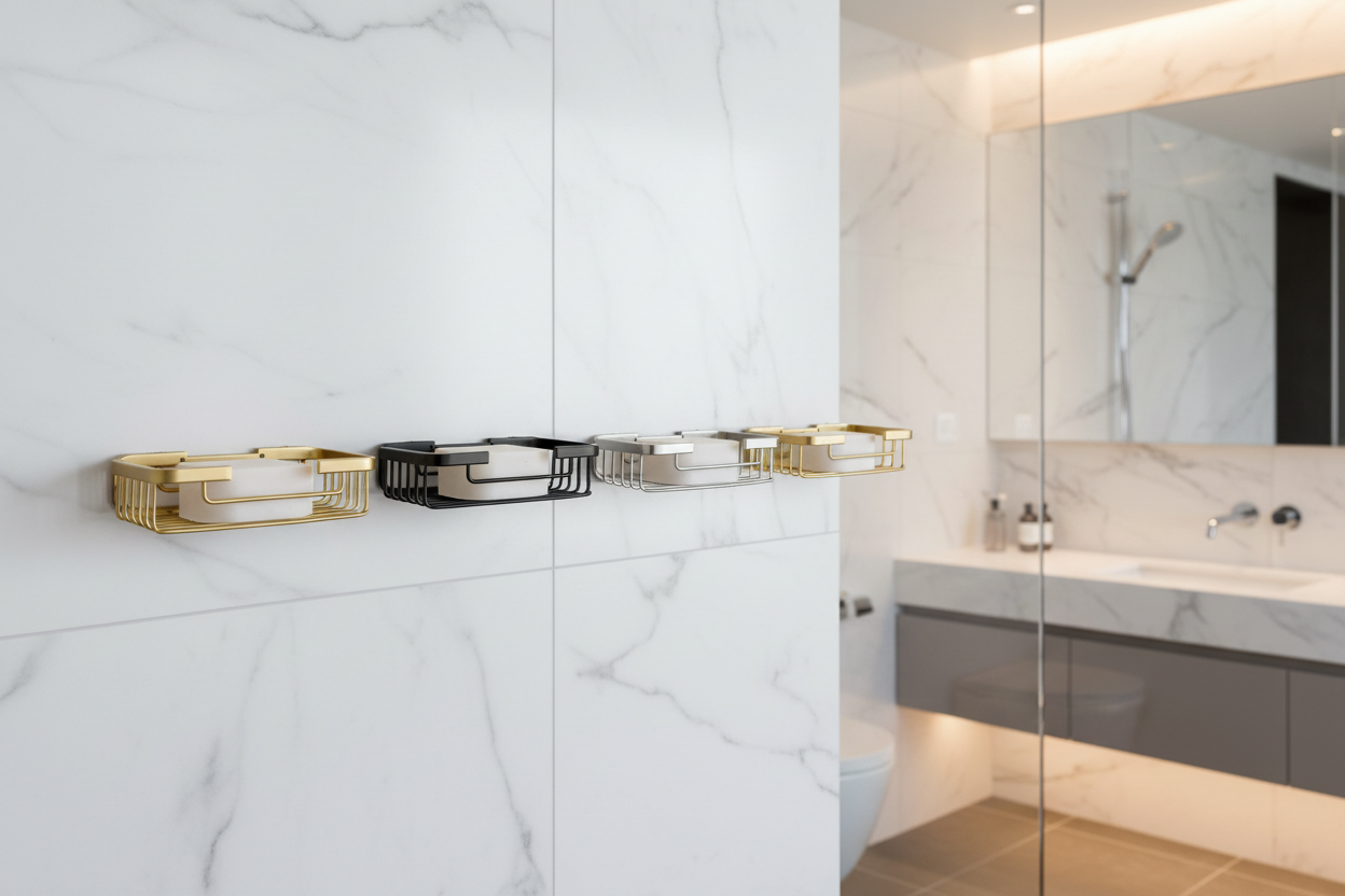 Delight Stainless Steel 304 Soap Dish Model 019 in luxury bathroom